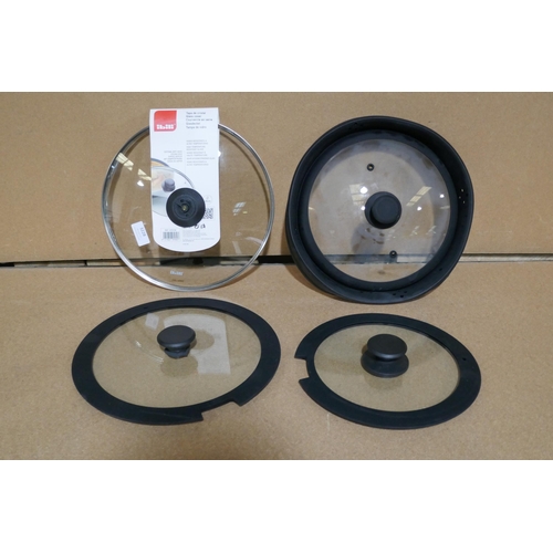 3228 - Tower 'Freedom' 24 + 28cm silicone glass lids *This lot is subject to vat