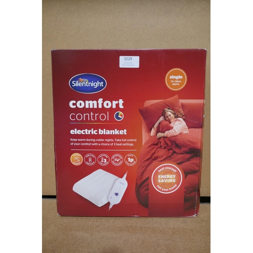 Silentnight Comfort Control single electric blanket, 72 x 135cm *This