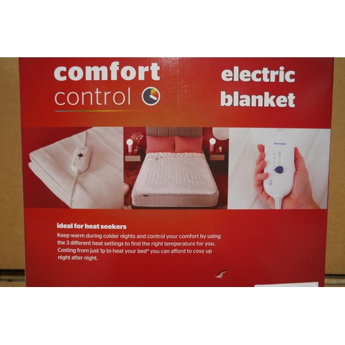 3231 - Silentnight Comfort Control double electric blanket, 120 x 135cm *This lot is subject to vat