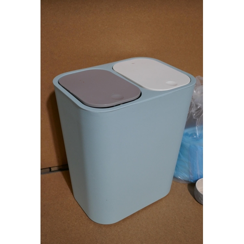 3241 - Assorted household items incl: Puppy Pads, large quantity of Silica gel sachets & a bin *This lot is... 