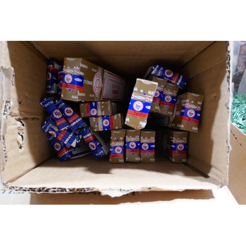 3269 - Large assortment of incense & wooden holder *This lot is subject to vat