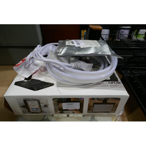 3287 - Assorted lighting & storage *This lot is subject to vat