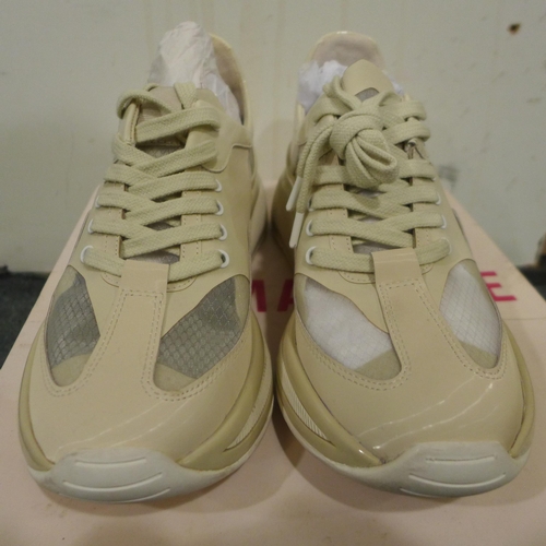 3451 - Kat Maconie, Marianne patent pearl trainers - size 38