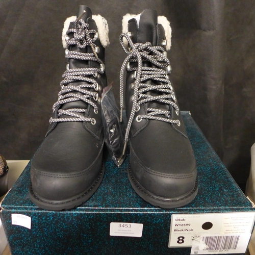 3453 - Emu Australia black waterproof boots with Merino wool lining - Aus size 8/ UK size 6 (RRP £179)