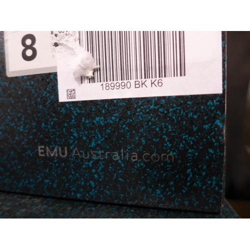 3453 - Emu Australia black waterproof boots with Merino wool lining - Aus size 8/ UK size 6 (RRP £179)