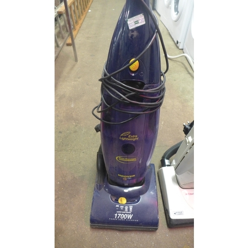 2179 - Two vacuum cleaners; Hoover and Panasonic