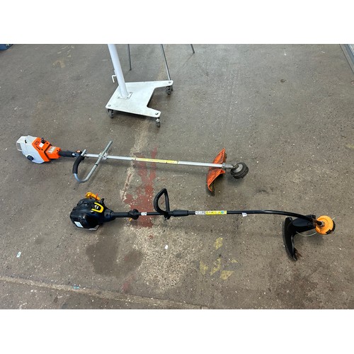 2184 - A Stihl FS44 petrol driven strimmer and a McCulloch Trimmer petrol strimmer (police repossession)