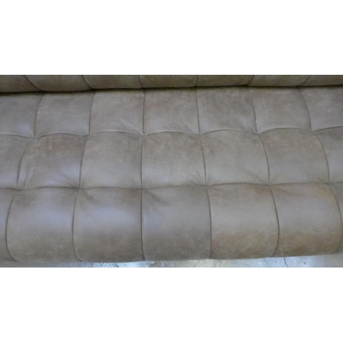 1306 - A Grace dragonstone leather 3.5 seater sofa * This lot is subject to VAT, RRP £3169