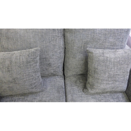 1388 - A Shada Hopsack green upholstered two seater sofa RRP £849