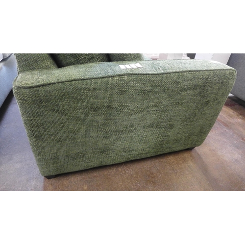 1388 - A Shada Hopsack green upholstered two seater sofa RRP £849