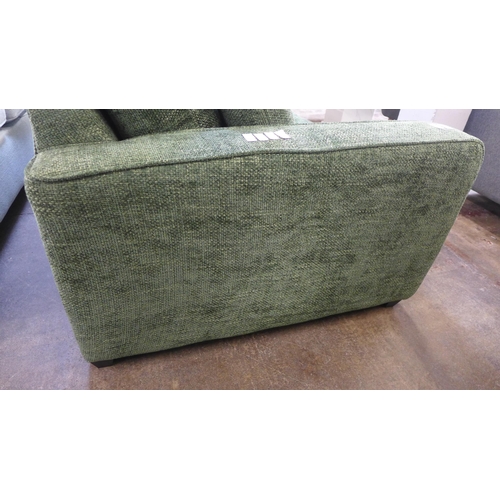 1389 - A Shada Hopsack green upholstered two seater sofa RRP £849