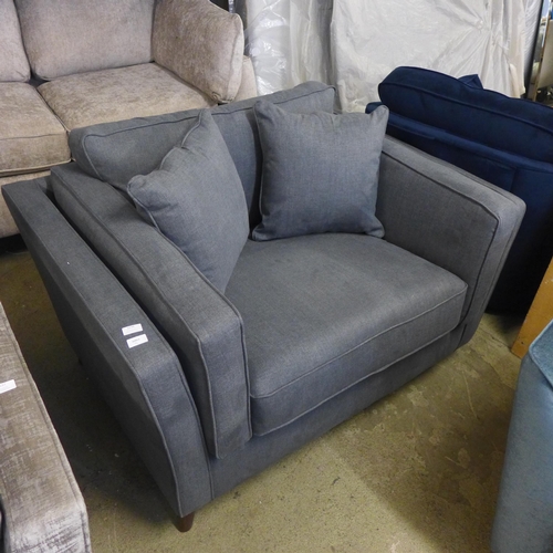 1444 - A Barker & Stonehouse grey upholstered love seat