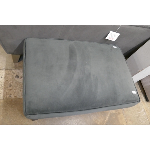 1446 - A charcoal velvet footstool RRP £459