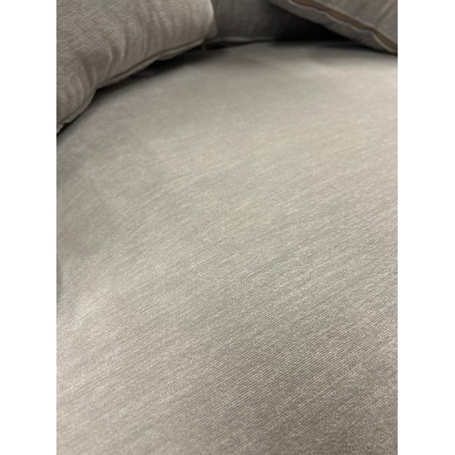 1447 - A storm grey upholstered love seat