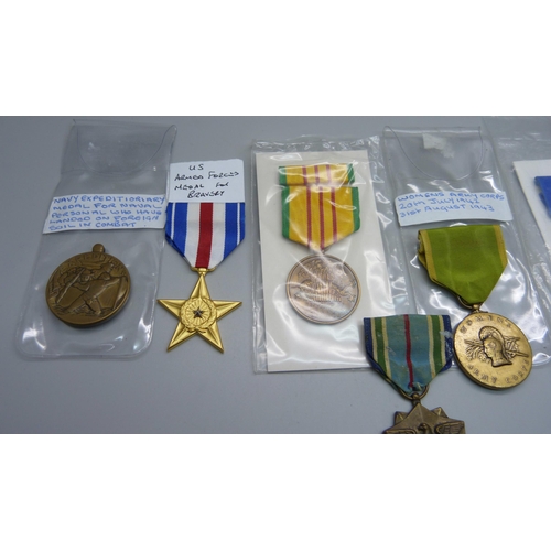 1035 - Seven American military medals