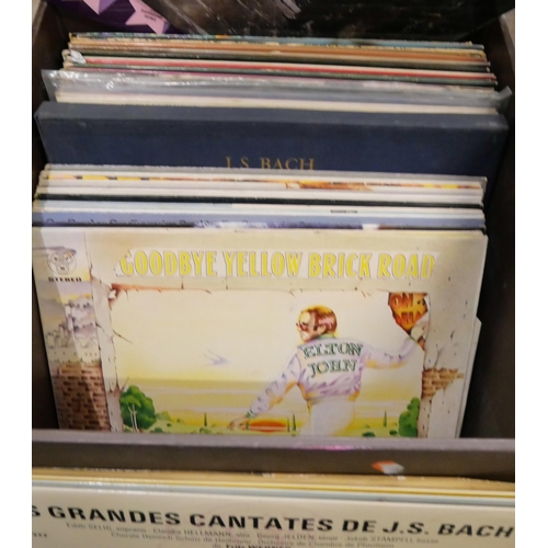 1064 - Twelve rock and pop LP records, mainly Elton John and classical LP records **PLEASE NOTE THIS LOT IS... 