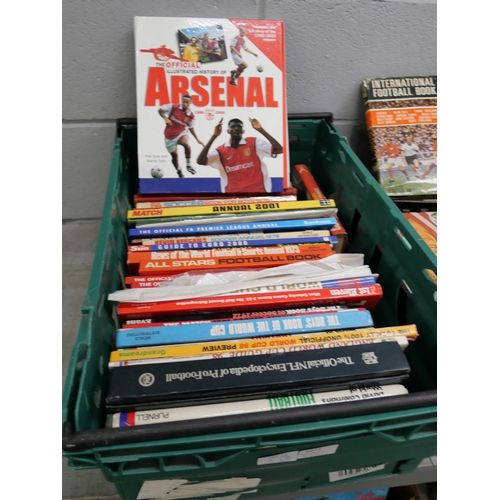 1072 - 80 Football books and annuals, 1950s to 1990s (3 boxes) **PLEASE NOTE THIS LOT IS NOT ELIGIBLE FOR P... 