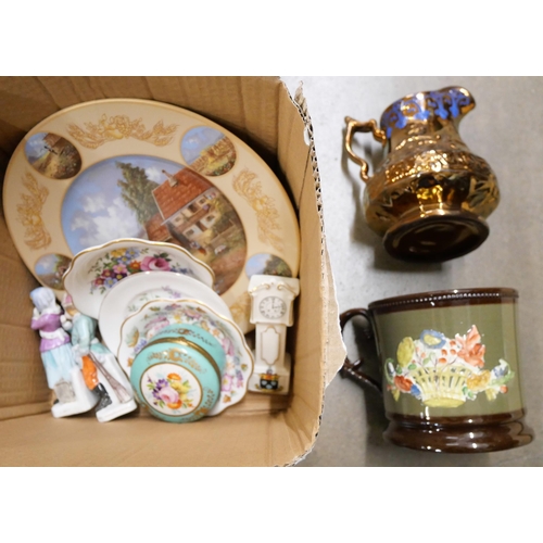 1083 - A box of decorative china **PLEASE NOTE THIS LOT IS NOT ELIGIBLE FOR POSTING AND PACKING**