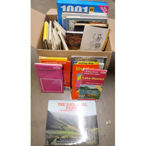 1094 - A collection of walking books and maps **PLEASE NOTE THIS LOT IS NOT ELIGIBLE FOR POSTING AND PACKIN... 