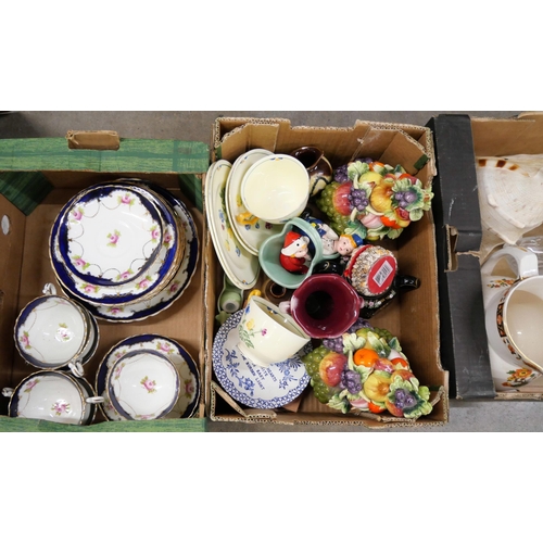 1095 - A terrestrial globe and five boxes of assorted china **PLEASE NOTE THIS LOT IS NOT ELIGIBLE FOR POST... 