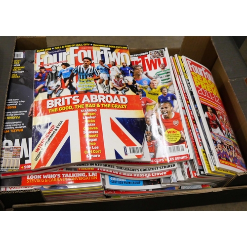 1098 - 125 Editions of Four Four Two football magazine, 2005 to 2014 (2 boxes) **PLEASE NOTE THIS LOT IS NO... 