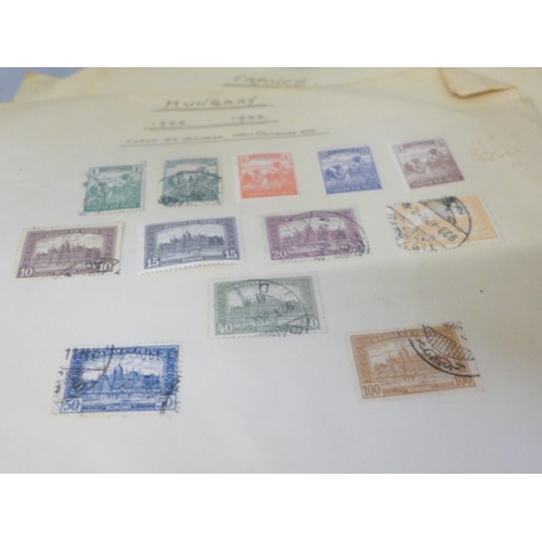 617 - A collection of European stamps, catalogued