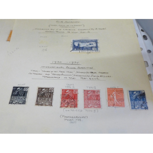 617 - A collection of European stamps, catalogued