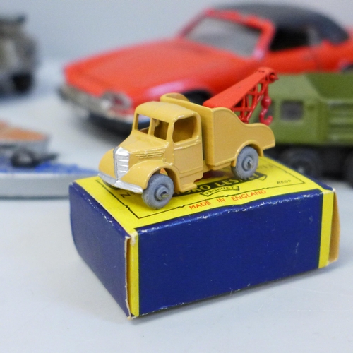 618 - Die-cast model vehicles, Dinky, Lesney, playworn