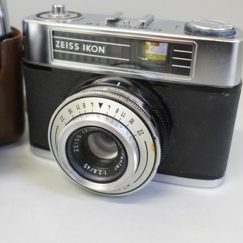 623 - Two Zeiss Icon Contina LK cameras, one cased