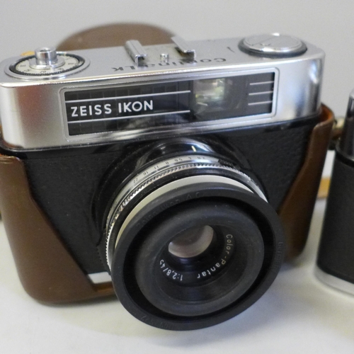 623 - Two Zeiss Icon Contina LK cameras, one cased