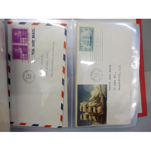 660 - A collection of approximately sixty US first day covers in an album