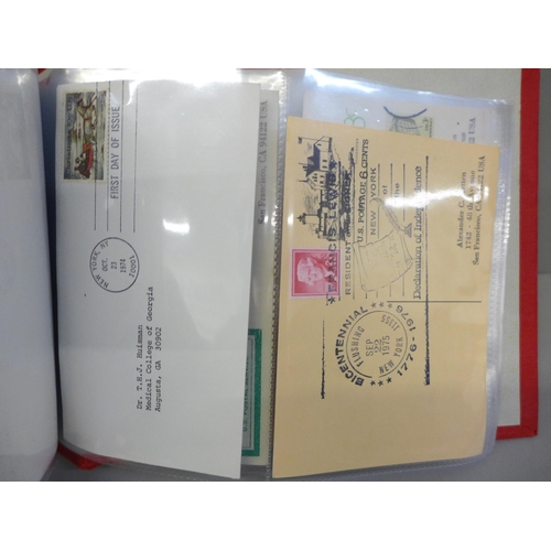 660 - A collection of approximately sixty US first day covers in an album