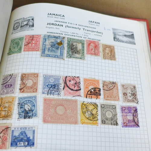 676 - Stamps; a box of stamp and cover albums, etc.