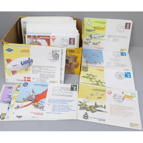 679 - Stamps; a box of RAF flown covers (120 no.)