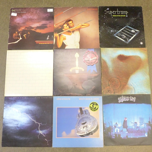 680 - Nine LP records including Pink Floyd and Genesis