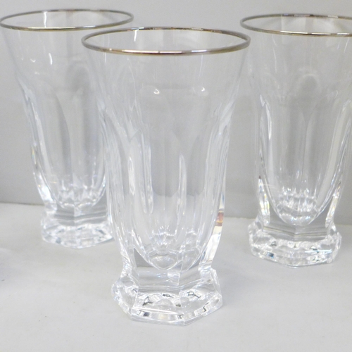 681 - Five Rogaska crystal glasses