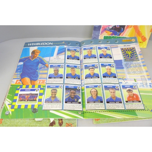 690 - Two 1977-78 Soccer Star sticker albums and two Panini 89 albums