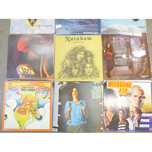 703 - Twenty rock and prog rock LP records