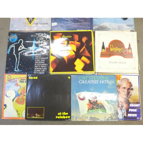 703 - Twenty rock and prog rock LP records