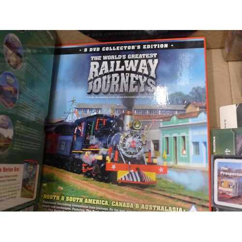 717 - Assorted railway items; books, photographs, records, DVDs, VHS cassettes, etc.