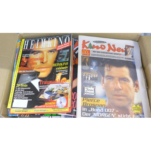 726 - A large collection of German language James Bond related magazines