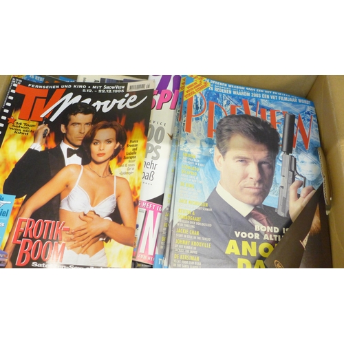 726 - A large collection of German language James Bond related magazines