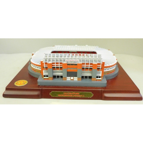 748 - A Theatre of Dreams scale model of Old Trafford, boxed