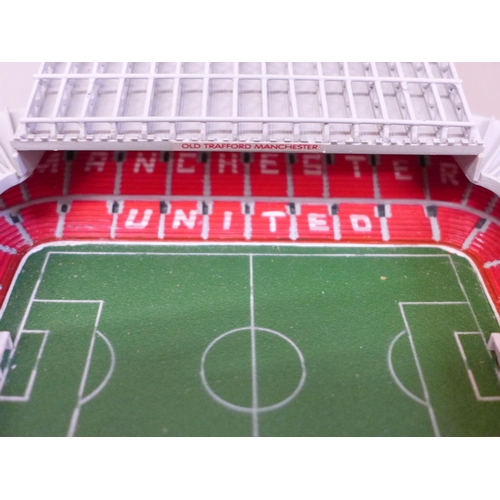 748 - A Theatre of Dreams scale model of Old Trafford, boxed