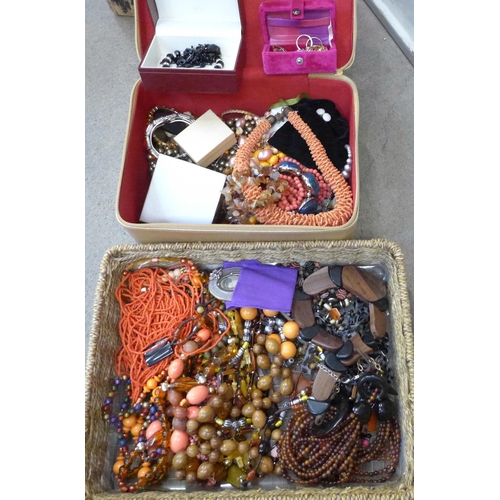 750 - A large box of costume jewellery