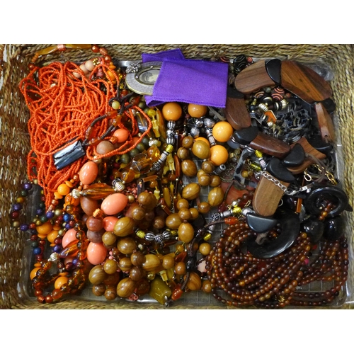 750 - A large box of costume jewellery