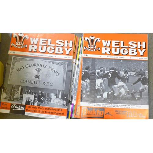 759 - 53 Rugby magazines from 1970s including Welsh Rugby and Rugby World