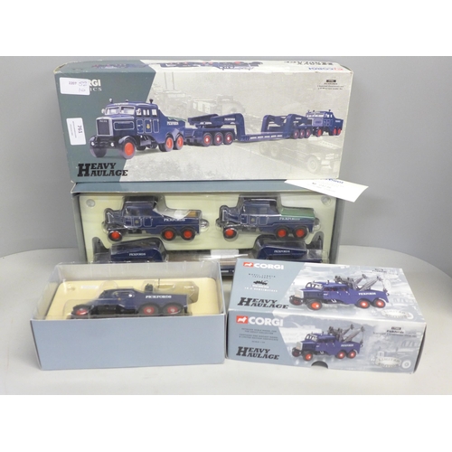 761 - Two Corgi Heavy Haulage models, 17502 Pickfords and 17701 Pickfords, boxed