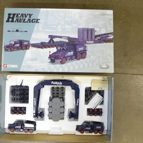 766 - A Corgi Heavy Haulage set, 18005, Pickfords Industrial Ltd., boxed