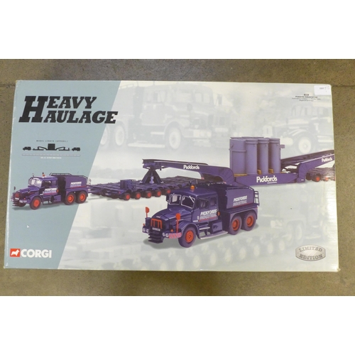 766 - A Corgi Heavy Haulage set, 18005, Pickfords Industrial Ltd., boxed